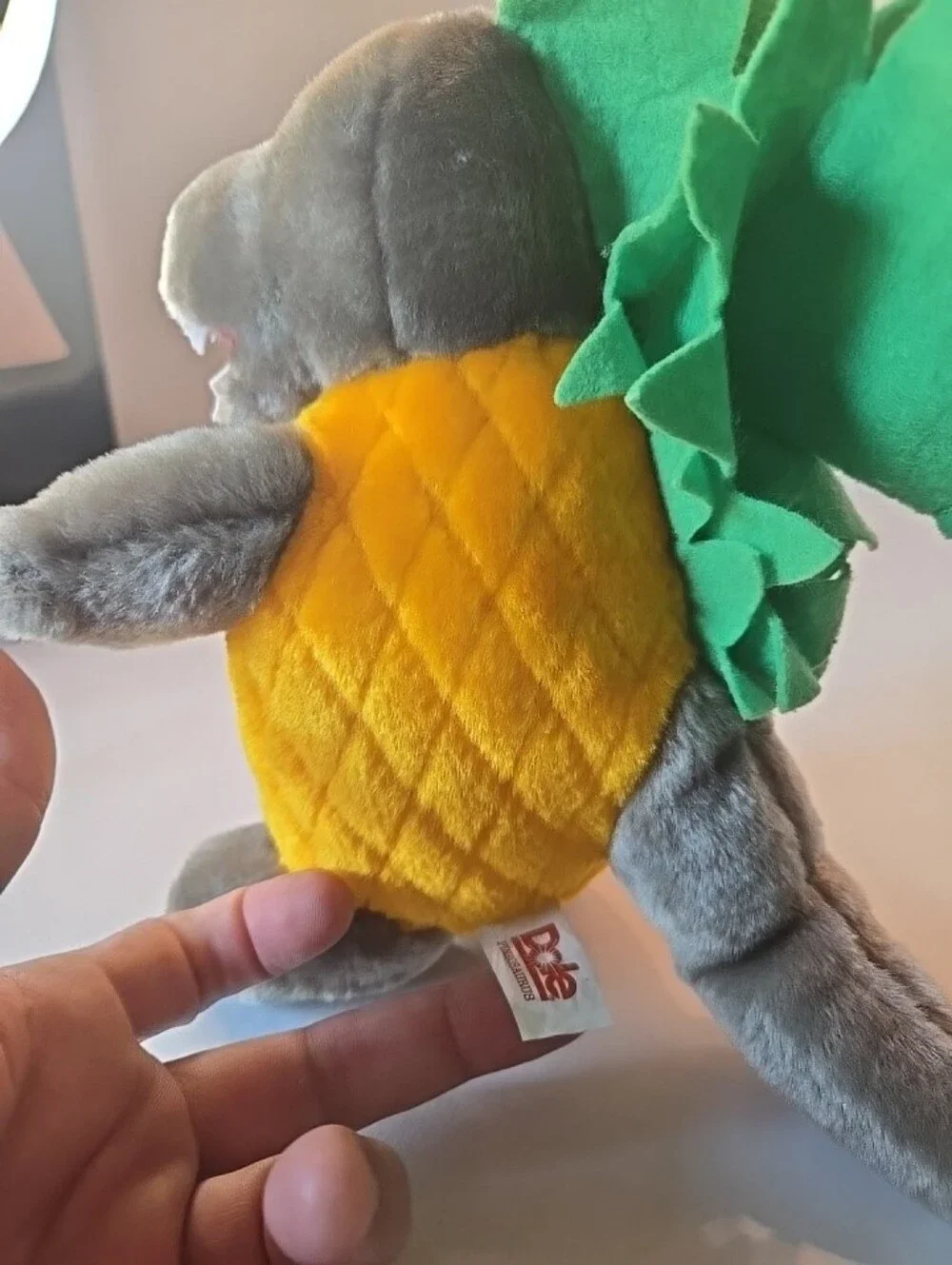 Vintage 90s Dole Promotional Dinosaur Pineapple Plush Pineosauraus